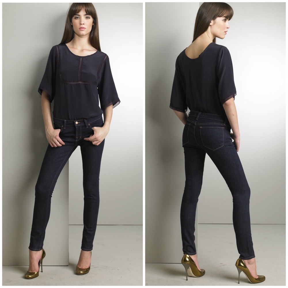 J Brand 910 Skinny Jean in Ink Darkwash